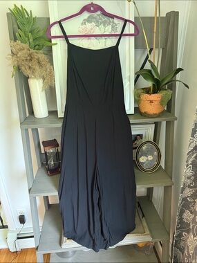 Women’s Black Spaghetti-Strap Jumpsuit
